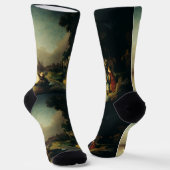 Chaussette L'enlèvement d'Europa par Rembrandt (Angulaire)