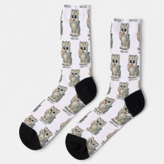 Chaussette Léopard des neiges - Purr-ello