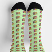 Chaussette Léopard jaune Gecko Vert (Haut)