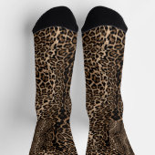 Chaussette Leopard sheeta animal print sock (Haut)