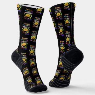 Chaussette Les amis ne laissent pas les amis aller moins Taco