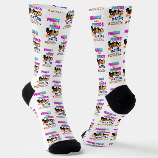 Chaussette Les amis sont des amis quoi qu'il arrive (Angulaire)
