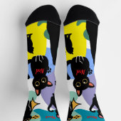 Chaussette Les chaussettes de chat noir les plus mignonnes -  (Haut)