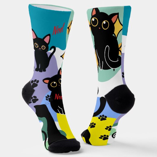 Chaussette Les chaussettes de chat noir les plus mignonnes -  (Angulaire)