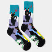Chaussette Les chaussettes de chat noir les plus mignonnes -  (Droite)