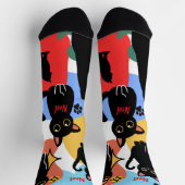 Chaussette Les chaussettes de chat noir les plus mignonnes - (Haut)