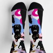 Chaussette Les chaussettes de chat noir les plus mignonnes - (Haut)