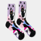 Chaussette Les chaussettes de chat noir les plus mignonnes - (Droite)
