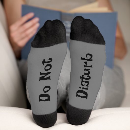 Chaussette Les Chaussettes Gris Ne Dérangent Pas (Fond)