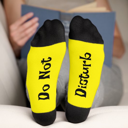 Chaussette Les Chaussettes Jaunes Ne Dérangent Pas (Fond)