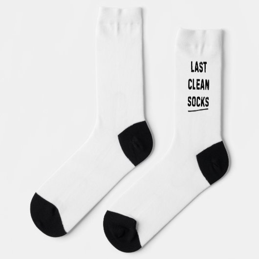 Chaussette Les Dernières Chaussettes Blanches Propres (Gauche)