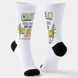 Chaussette Les épis de maïs de SlipperyJoe suivent un fan fou