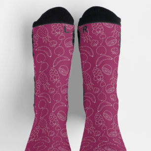 Chaussette Les Fruits sautés   Fruit surface pattern 32
