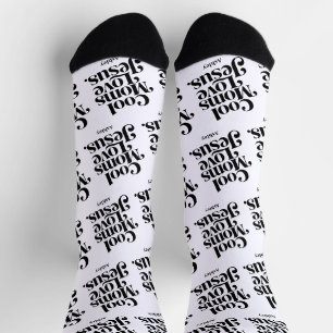 Chaussette Les mamans cool aiment Jésus