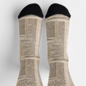 Chaussette Les quatre-vingt-quinze thèses (Martin Luther) (Haut)