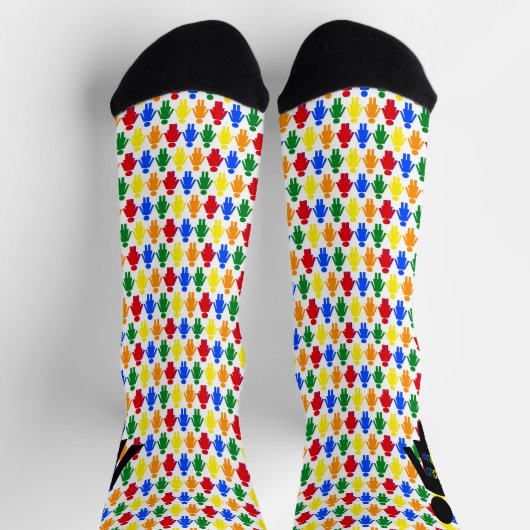 Chaussette Lesbienne LGBTQ Silhouette et Rainbow Ladies (Haut)