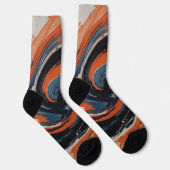 Chaussette L'Étreinte du Feu et de l'Eau (Droite)