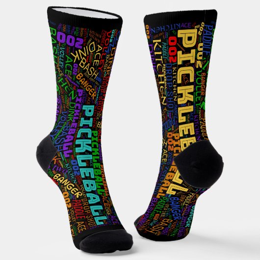 Chaussette Lettrage de balle (Angulaire)