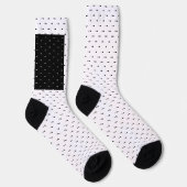 Chaussette Lettre A en code morse noir Alphabet (Droite)