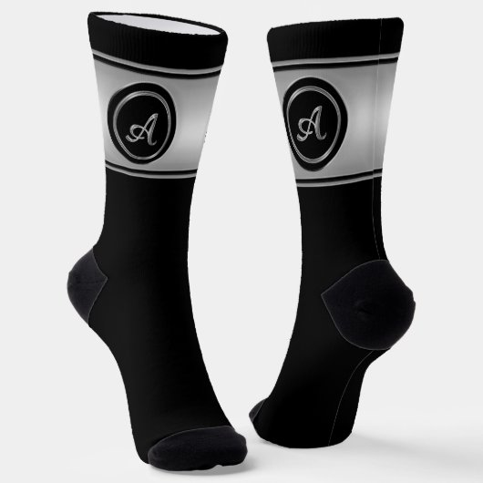 Chaussette "Lettre A" Monogramme (Angulaire)