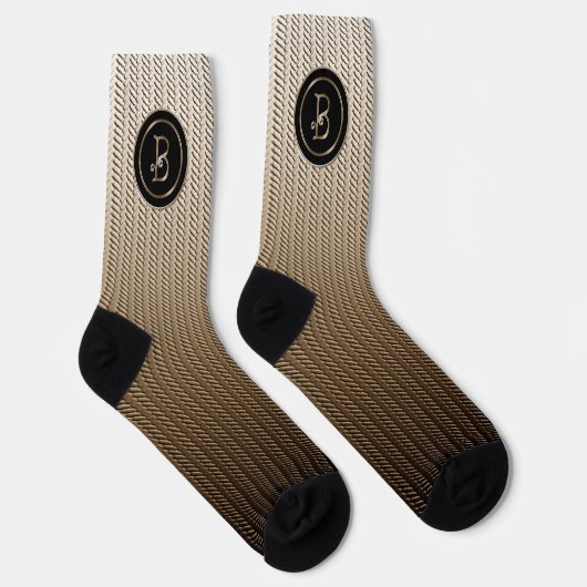 Chaussette "Lettre B" Monogramme (Droite)