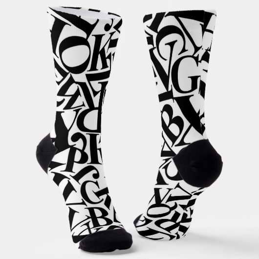 Chaussette Lettres alphabétiques (Angulaire)