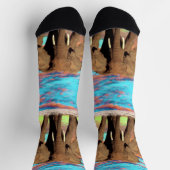 Chaussette Levée de soleil de l'éléphant Opal, Chaussettes d' (Haut)