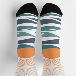 Chaussette Lever du soleil au bord de la mer