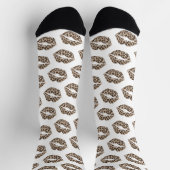 Chaussette Lèvres de léopard drôles (Haut)