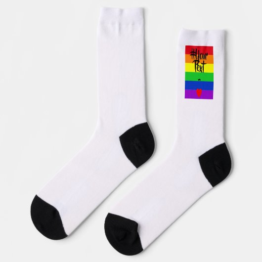 Chaussette #LGBT #love #pride #gay #lesbiennes #freedom #para (Gauche)