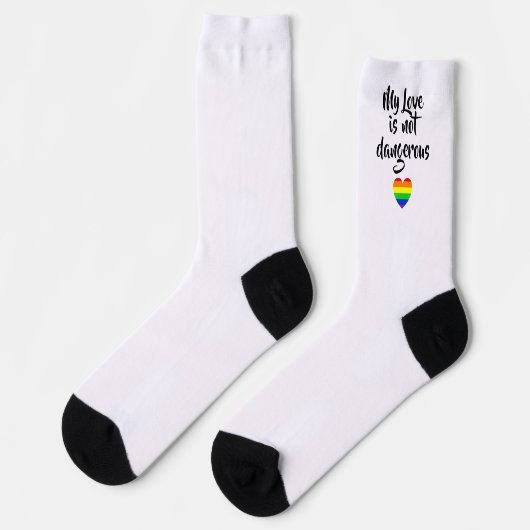 Chaussette #LGBT #love #pride #gay #lesbiennes #freedom #para (Gauche)