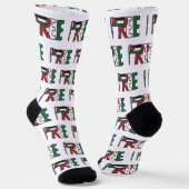 Chaussette Libérez la Palestine (Angulaire)