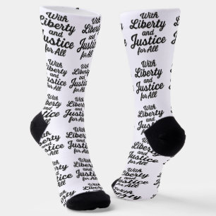 Chaussette Liberté et justice pour tous pour la liberté de pr
