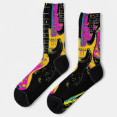 Chaussette Ligne de guitare - Instruments de musique Chausset (Gauche)