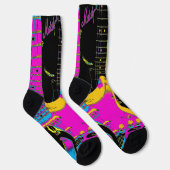 Chaussette Ligne de guitare - Instruments de musique Chausset (Droite)