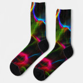 Chaussette Lignes abstraites colorées mignonnes (Gauche)