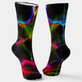 Chaussette Lignes abstraites colorées mignonnes (Angulaire)
