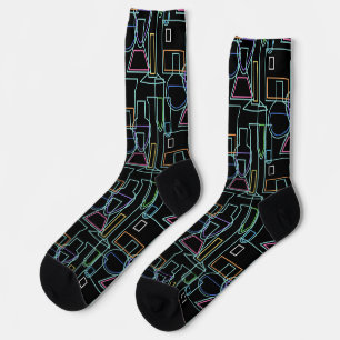 Chaussette Lignes de laboratoire de chimie