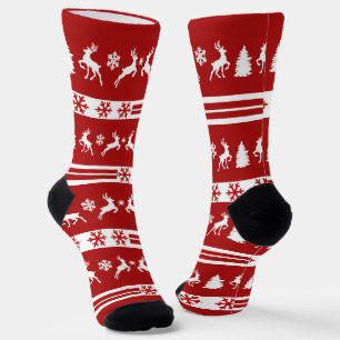 Chaussette Lignes Élégantes de Snowflakes