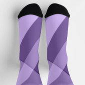 Chaussette Lignes géométriques modernes violets ultra violets (Haut)
