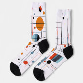 Chaussette Lignes minimalistes modernes géométriques abstrait (Gauche)