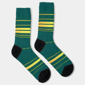 Chaussette Linge Luxe Moderne Green Gold Texture Collection (Droite)