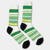 Chaussette Linge Luxe Populaire Green Gold Texture Collection (Droite)