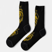 Chaussette Lion Avec Couronne - Style Or 2 (Gauche)