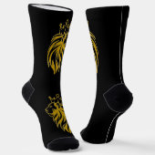 Chaussette Lion Avec Couronne - Style Or 2 (Angulaire)