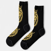 Chaussette Lion Avec Couronne - Style Or 3 (Gauche)