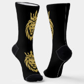 Chaussette Lion Avec Couronne - Style Or 3 (Angulaire)