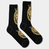 Chaussette Lion Avec Couronne - Style Or 3 (Droite)