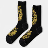 Chaussette Lion Avec Couronne - Style Or 4 (Gauche)