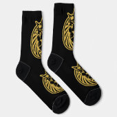 Chaussette Lion Avec Couronne - Style Or 4 (Droite)
